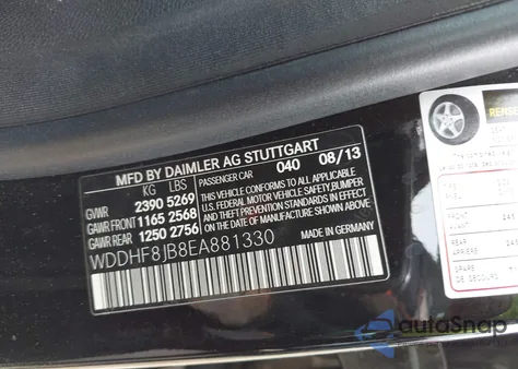 2014 Mercedes-Benz E 350 4Matic z USA, uszkodzony, nr VIN WDDHF8JB8EA881330